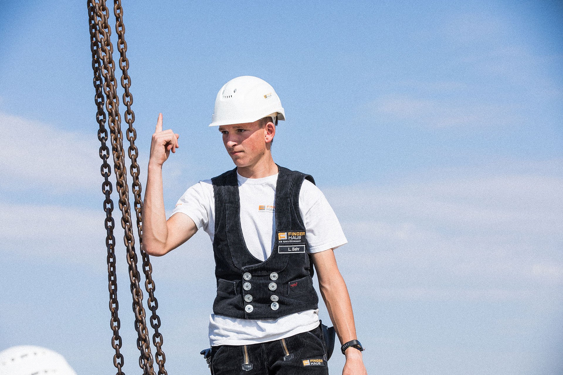 Auszubildender Dachdecker